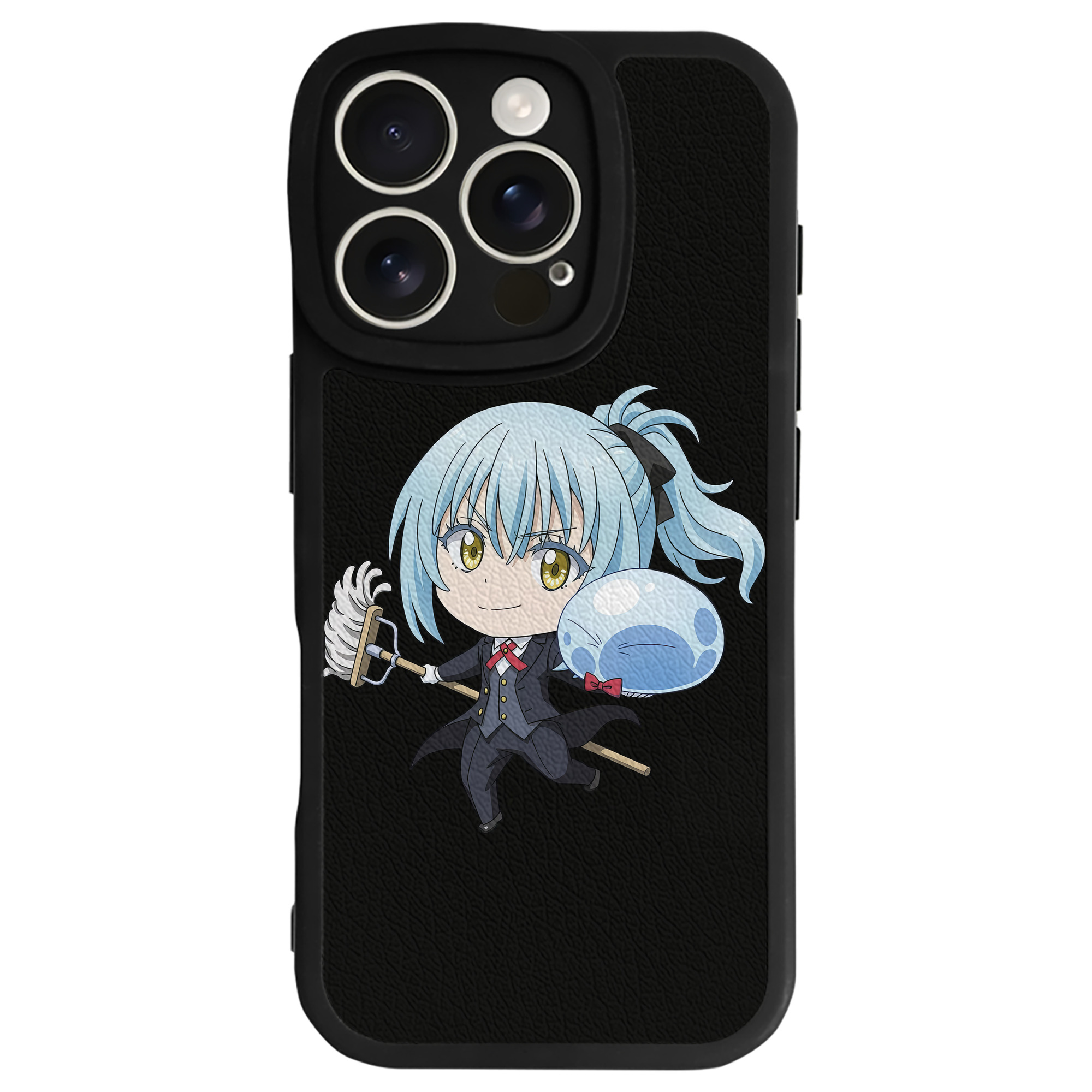 （画像用） 転スラ Regarding Reincarnated to Slime 【iPhone 16シリーズ対応】シリコンスマホケース（レザー調） 材質：シリコン